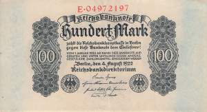 100 Mark 1922 ro.72 E